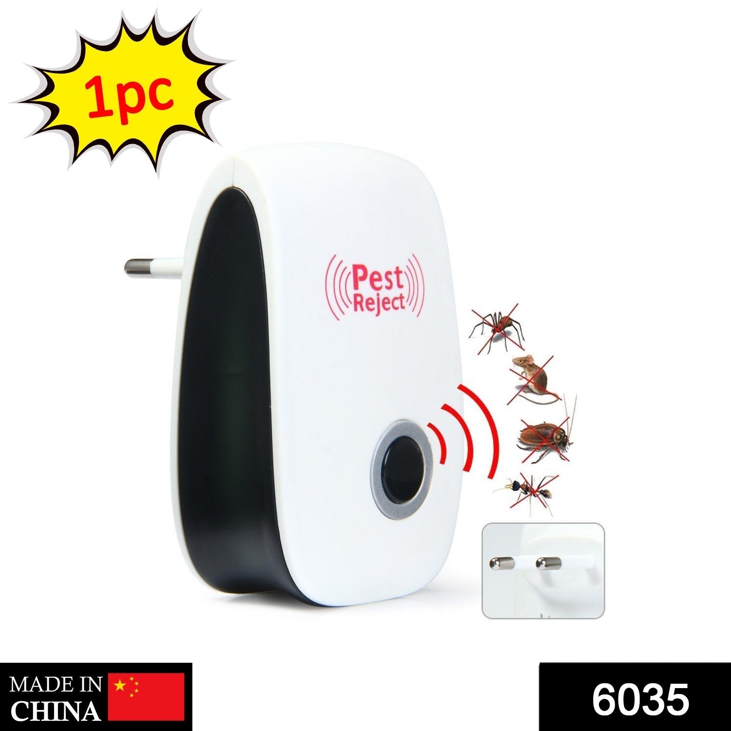 Electronic pest repeller for home use, repels rodents and insects Electronic pest repeller for home use, repels rodents and insects